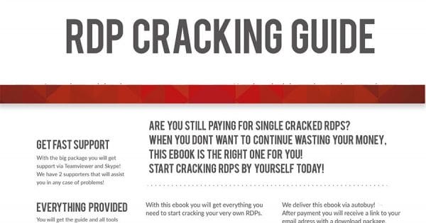 RDP Cracking Guide (Crack & Sell RDP)